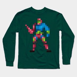 Trap Jaw low-res pixelart Long Sleeve T-Shirt